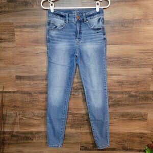Maurices Jeans 4 S Everflex High Rise Skinny Tummy Control Medium Light